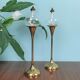 Pair of Scandinavian oil lamps