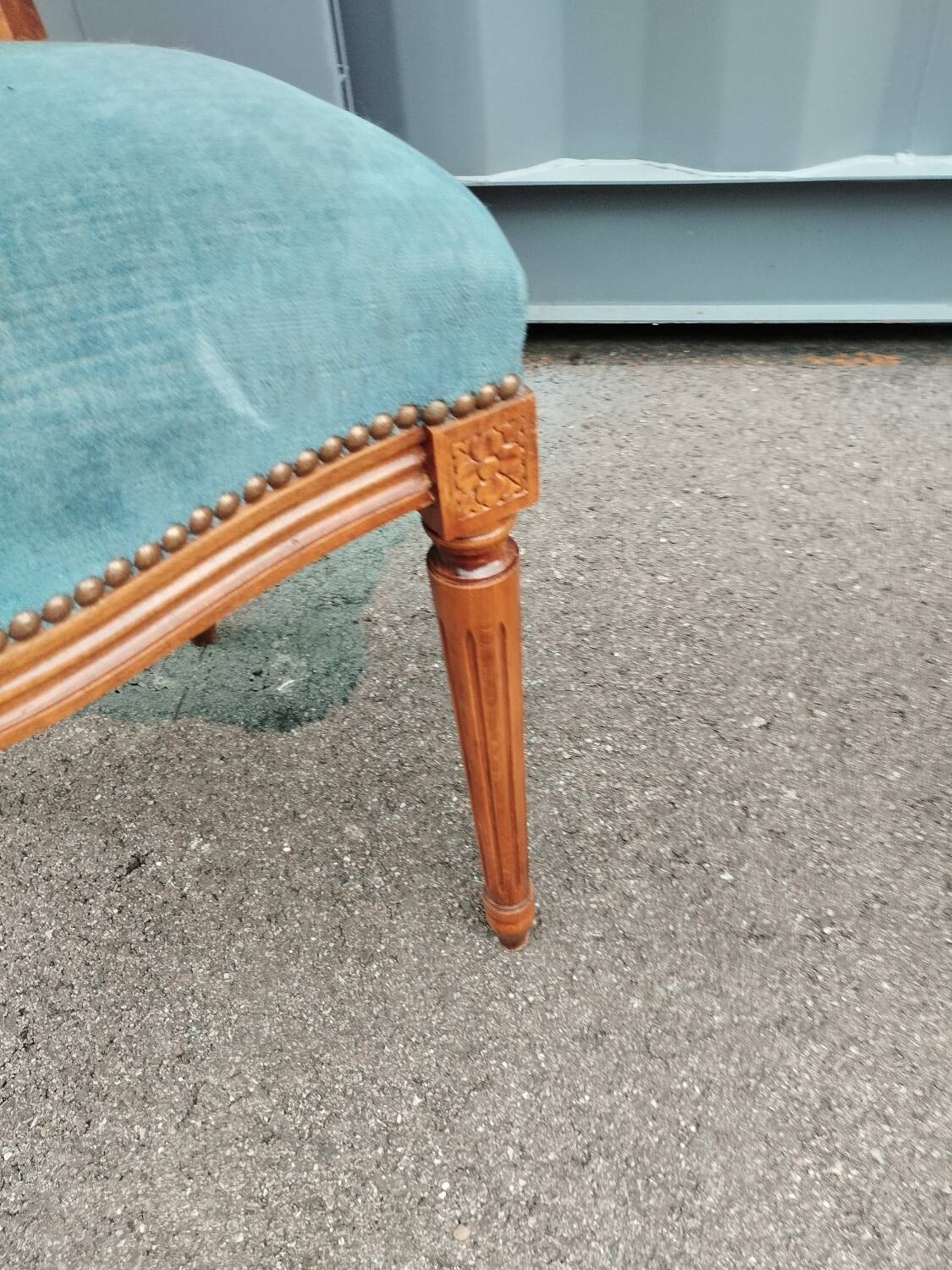 Pair of antique Louis XVI style chairs