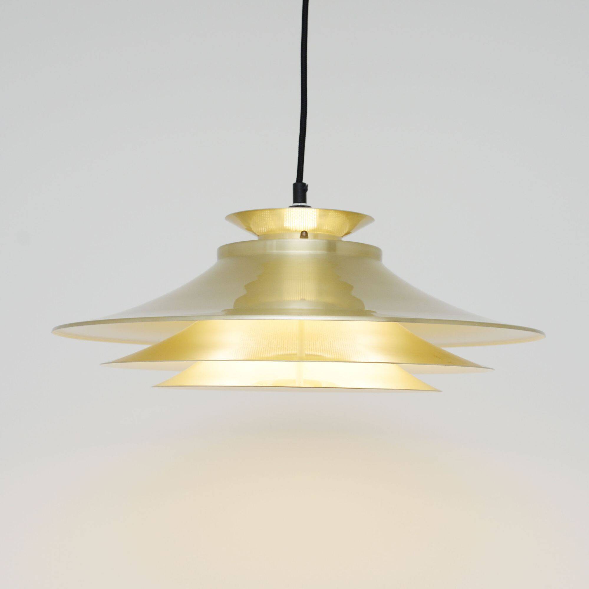 Golden Vitrika lamp, Denmark 1970s