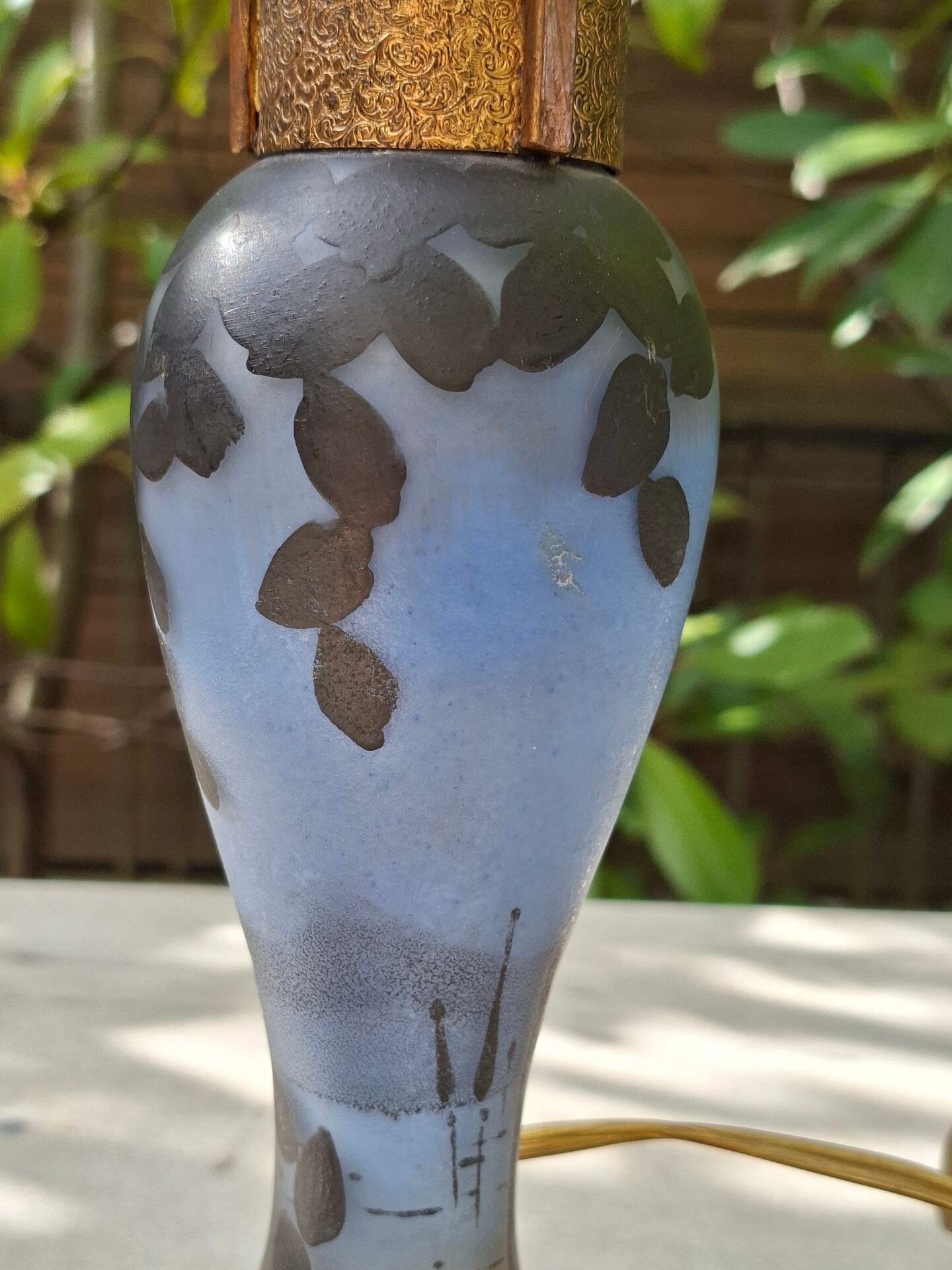 Pied de lampe art nouveau