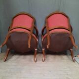 Pair of Louis XV style armchairs