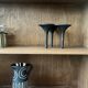 Danish cast iron candle holder design Hornblower by Christel & Christel Holmgren, Denmark 1970