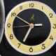 Jaz clock vintage yellow formica