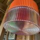 Vintage orange and transparent plastic pendant light