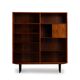 Rosewood library designed by Danish designers with doors by Hundevad & Co, 1960s.