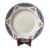 Round earthenware dish "Labrut Frères" model Biarritz