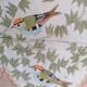 Painted wooden mallet birds