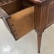 Louis XVI style desk in mahogany and mahogany veneer, 20th century.