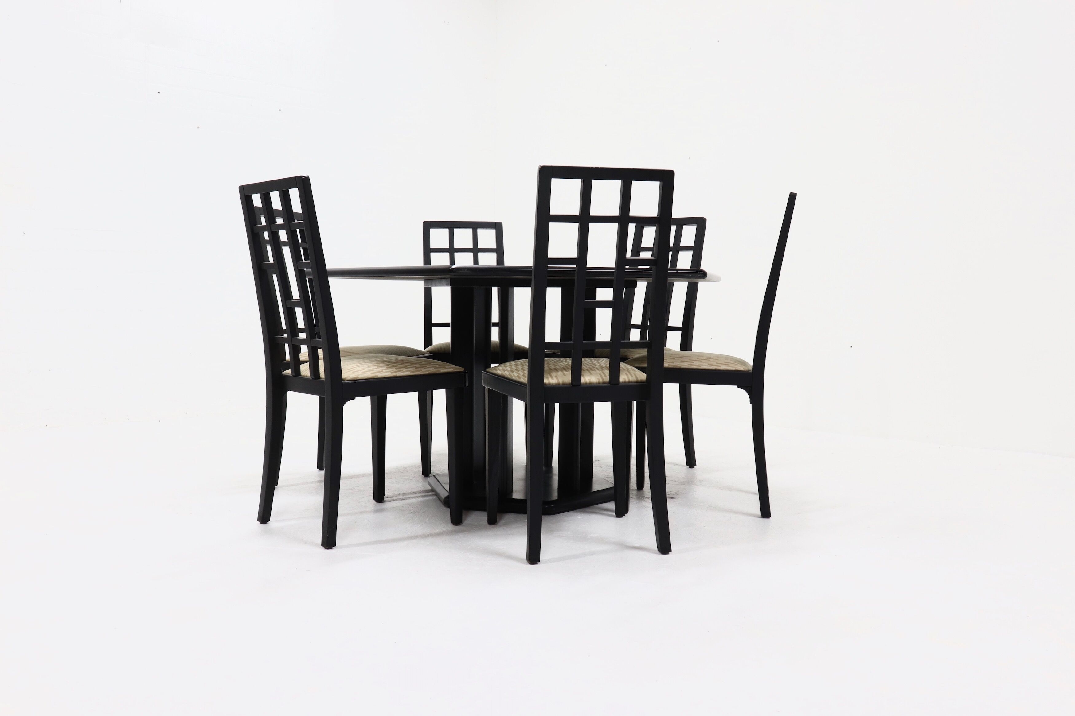 Post modern Thonet dining set by Ernst W. Beranek 1980s