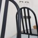 4 robert mallet-stevens black lacquered steel chairs, stamped rms ecart
