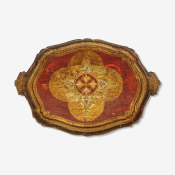 Cocktail oval Florentine tray