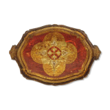 Cocktail oval Florentine tray
