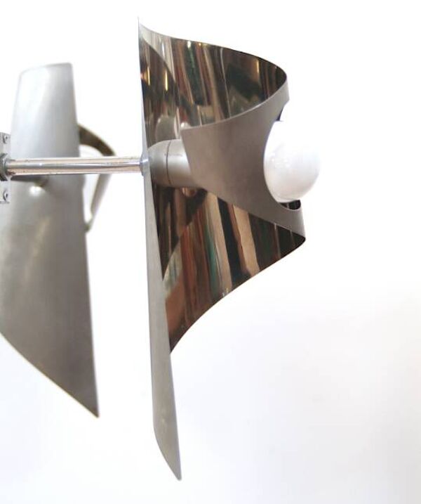Suspension 4 flammes en inox chromé