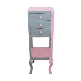 Pink bedside table