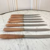 Set of 7 horn knives 50s