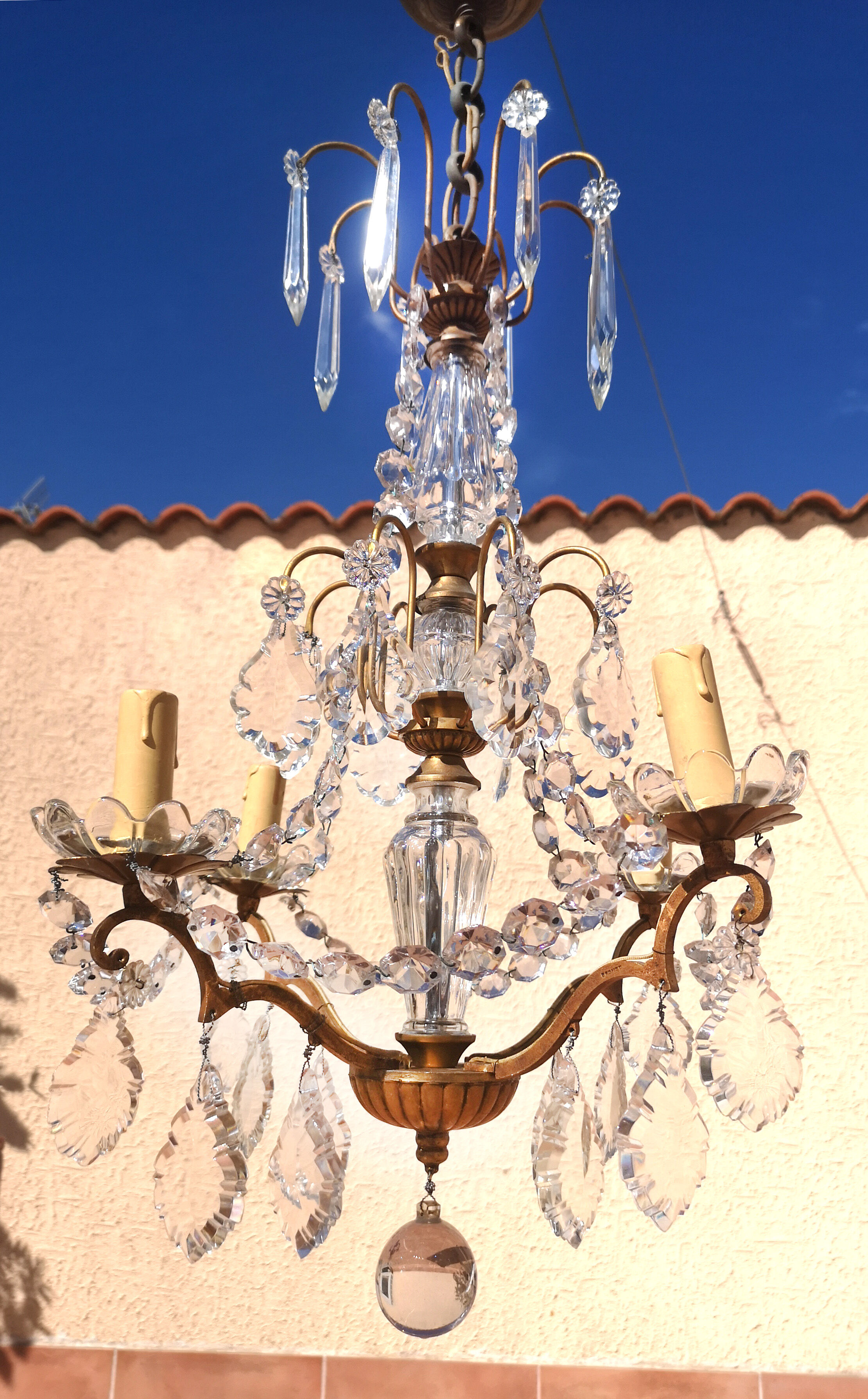 Stamps chandelier