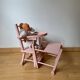Chaise haute poupée vintage
