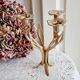 Chandelier haut laiton fleurs