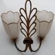 Two vintage double wall lamps