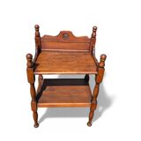 Table d'appoint vintage en bois massif