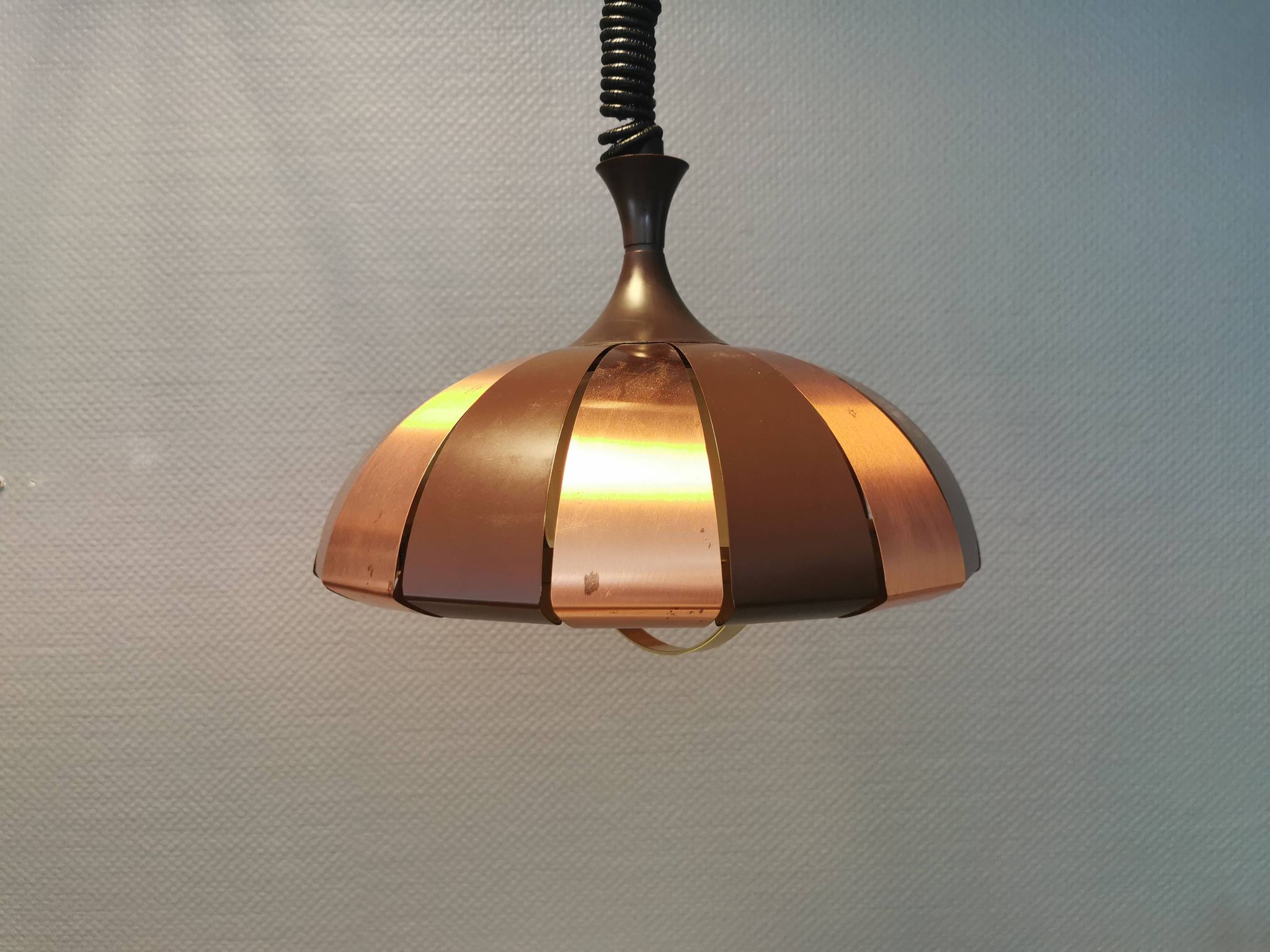 Hanging lamp from the 1970-80s, designed by Danish Werner Schou for his own company Coronell Elektro
