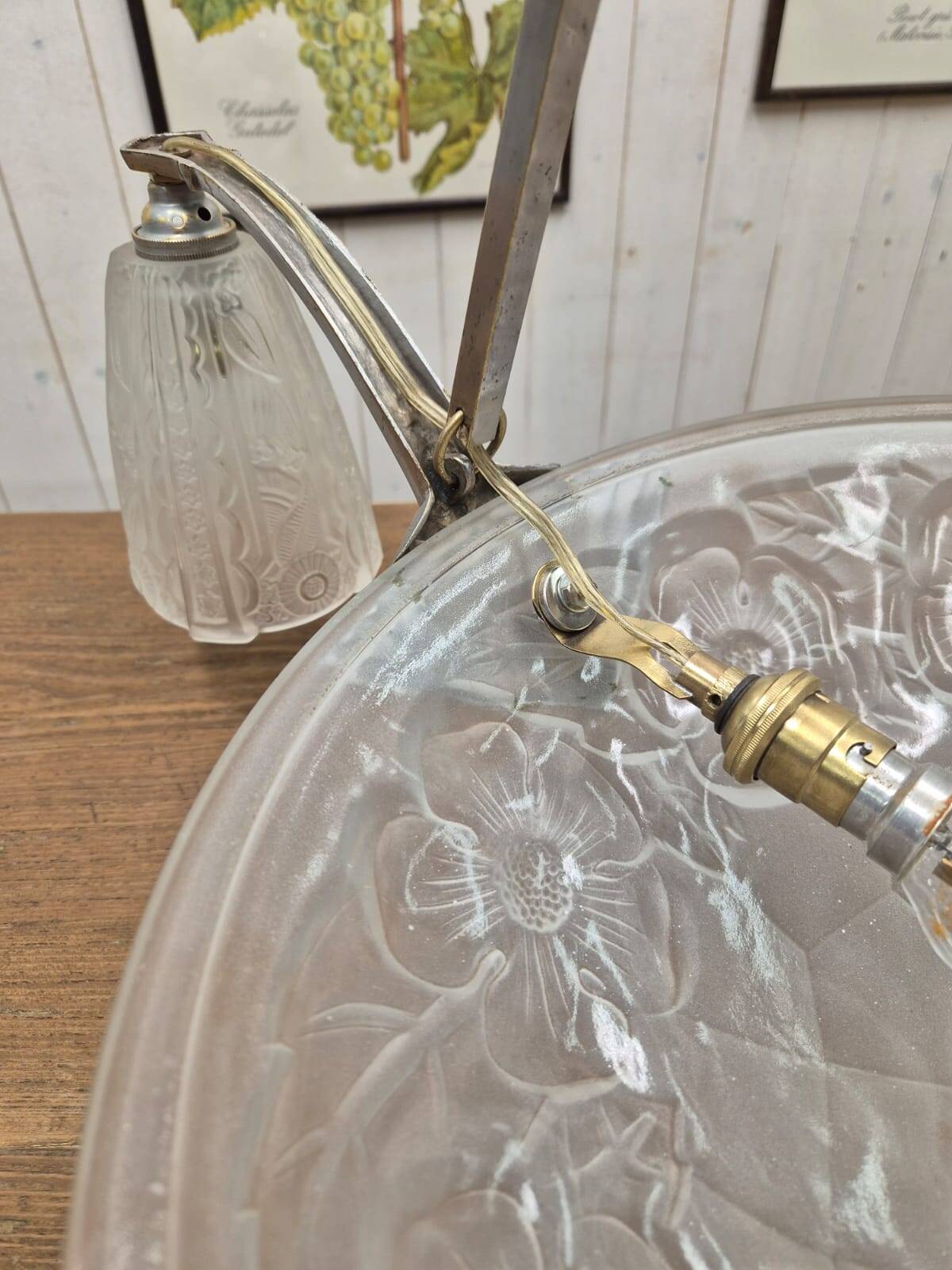 Degué Art Deco Chandelier