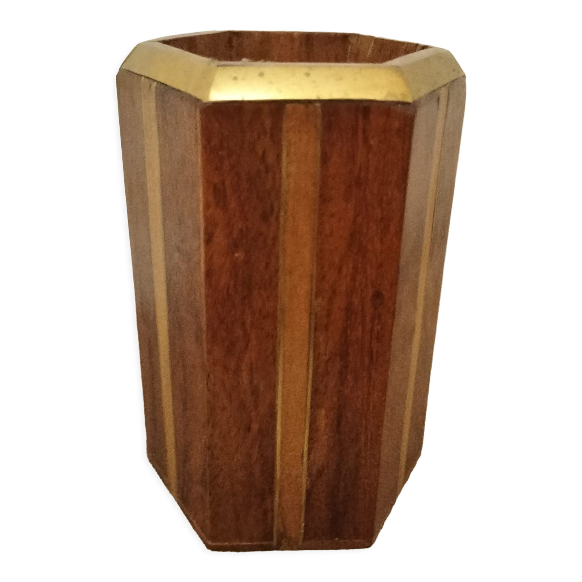Old pencil pot, marquetry collection