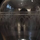 Engraved glass carafe circa 1900