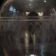 Engraved glass carafe circa 1900