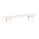 1970s White metal slat bench from the Netherlands