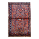 Handmade antique Persian Sarouk rug 3.2' x 5.2' (97cm x 158cm) 1920s