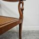 Directoire canapé in walnut with brass inlays, late 18th century.