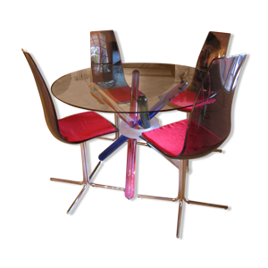 Table en verre designer italien