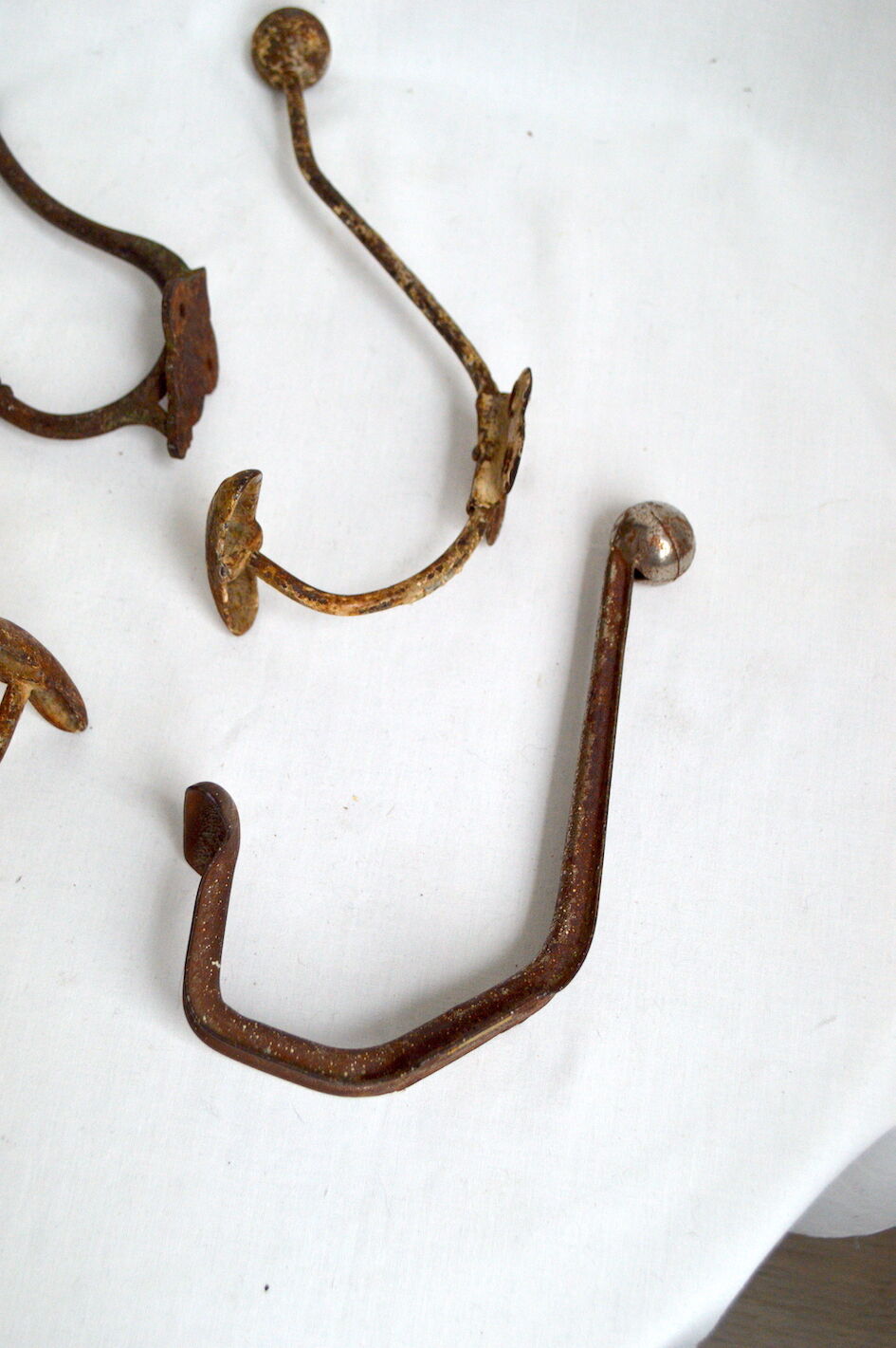 4 vintage school hooks