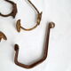 4 vintage school hooks