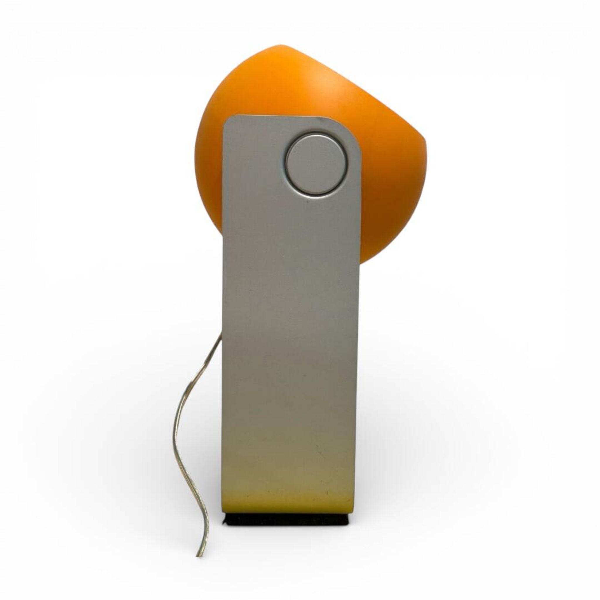 Pair of Space Age orange eyeball lamps by Massive Belgium