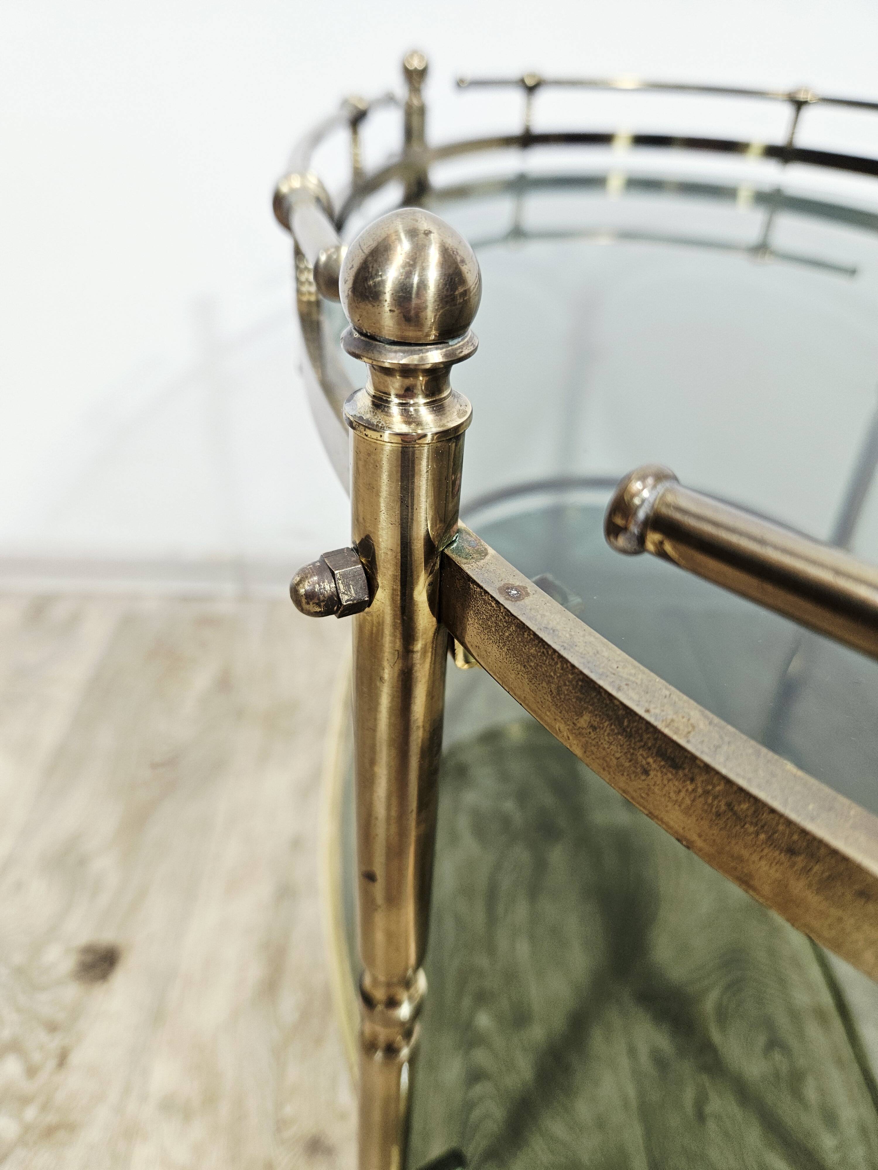 Brass bar cart / France, 1960s.