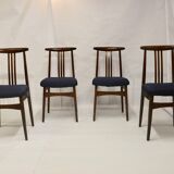 Set of 4 chairs from the 60s/70s, M. Zieliński type 200/100B. Ref Macha