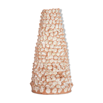 Unglazed porcelain stoneware vase
