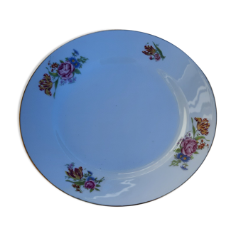 Plat rond porcelaine