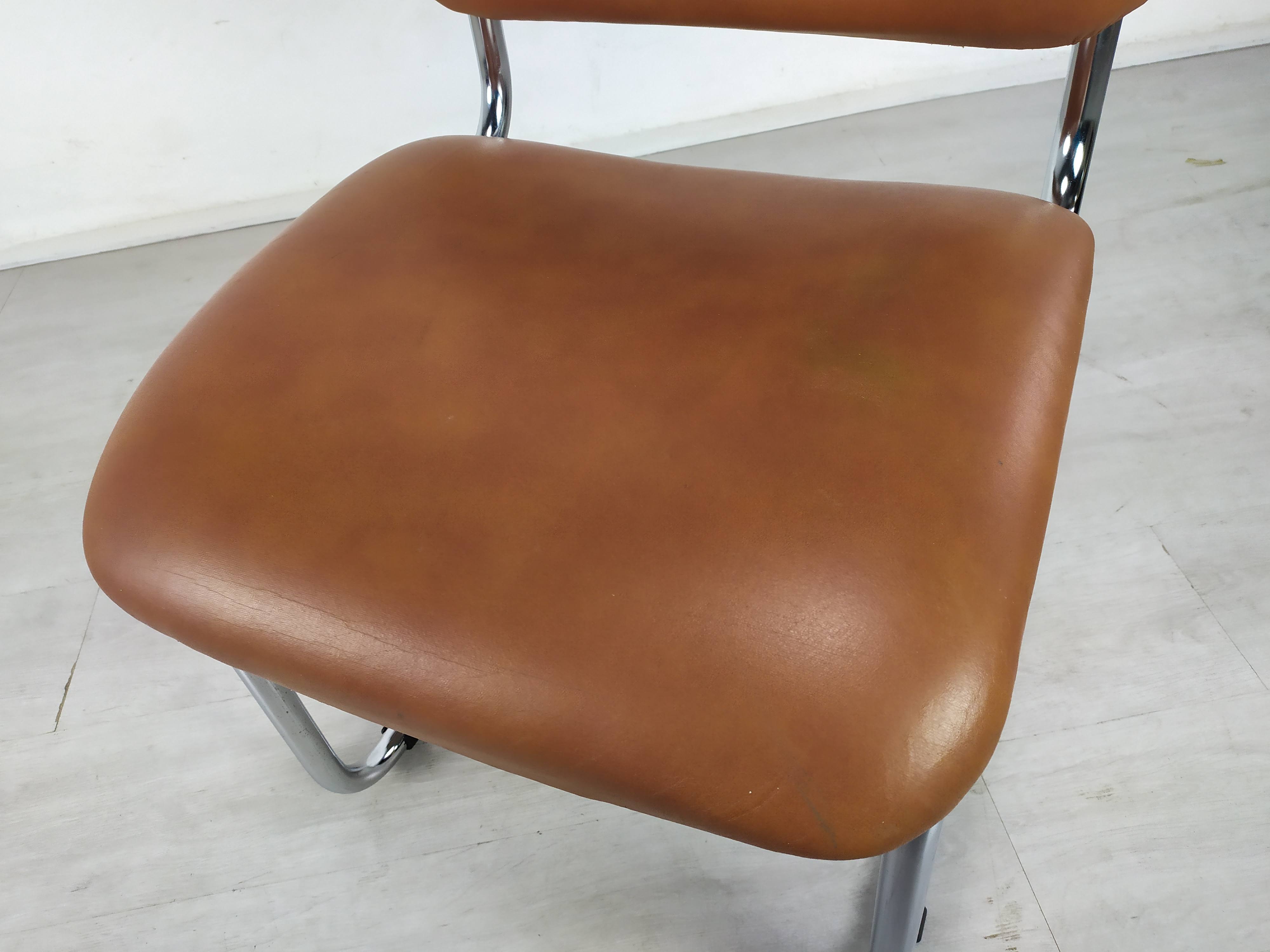 Imitation leather chairs
