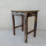 Patinated coffee farmhouse table