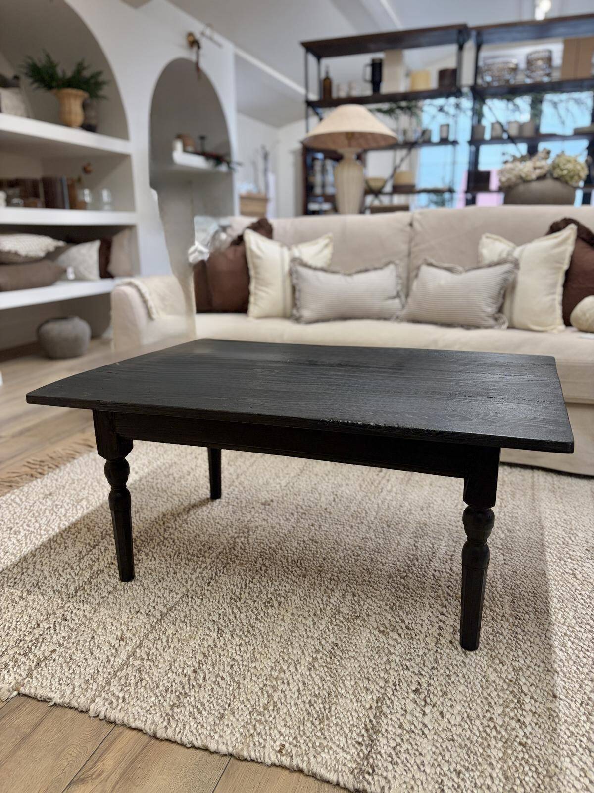 Black elm coffee table