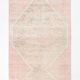 3x11 dusty beige & brown vintage runner rug