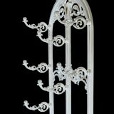 Victorian cast iron hall stand in white