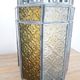 Old oriental lantern in metal and colored glasses - 1960