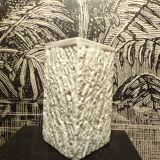 Ingrid brutalist vase in opaline