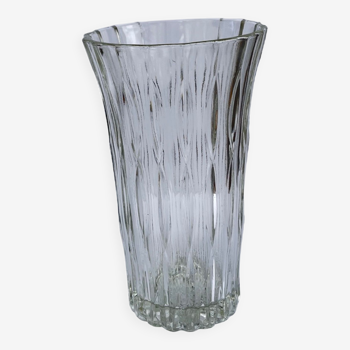 Glass vase by Jiří Řepásek, Poděbrady Czechoslovakia, 1960s