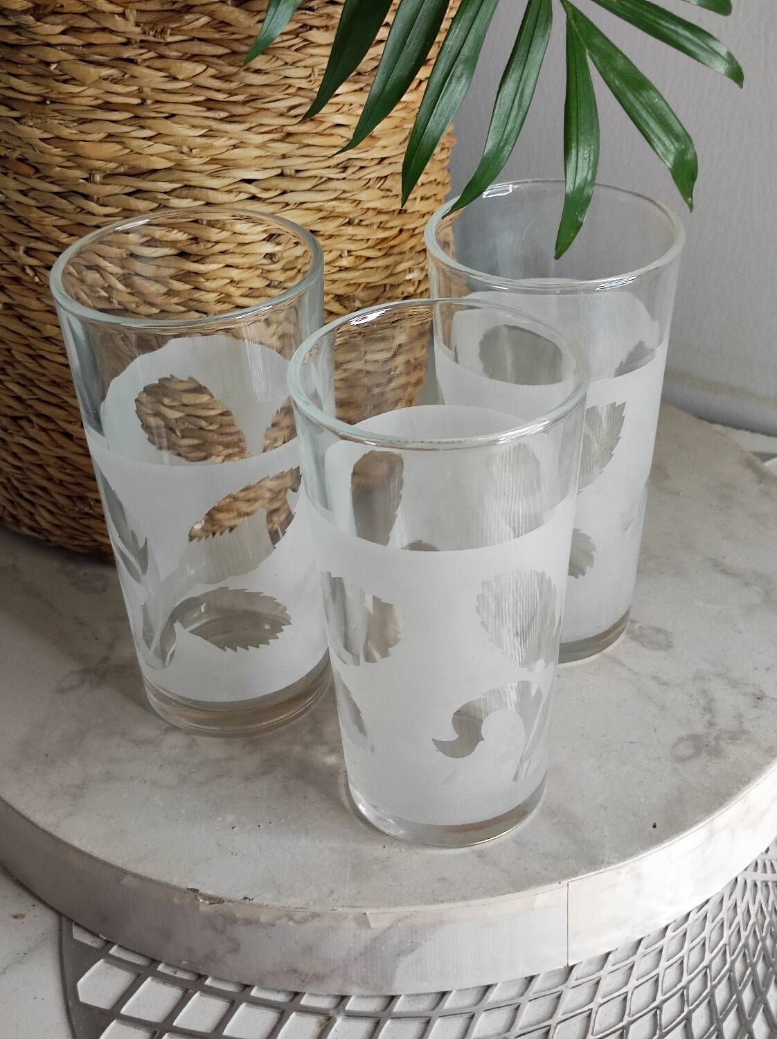 Wheat ear pattern glasses