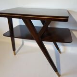Vintage dark wood coffee table